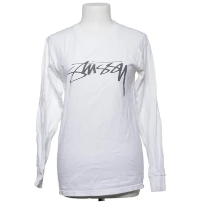 T-shirt à manches longues (Blanc) de Stüssy Coton