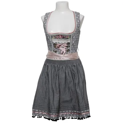 Dirndl (Grijs, Roze) van Krüger Madl Katoen, Elastaan, Polyester