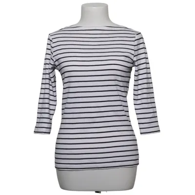 Langærmet t-shirt (Hvid, Sort) fra Muji Bomuld, Elastan