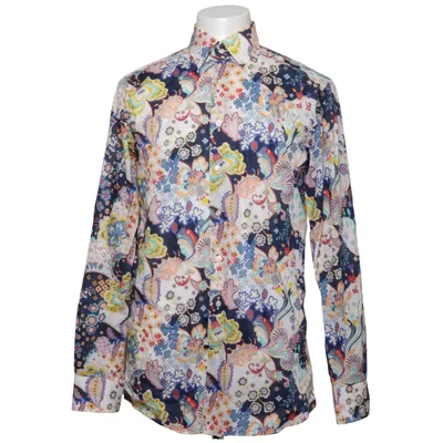 Shirt (Blauw, Meerkleurig) van Emanuel Berg Katoen