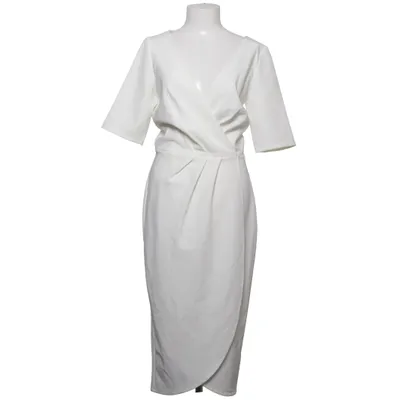 Wrap dress (White) from Paper Dolls Elastane, Polyester