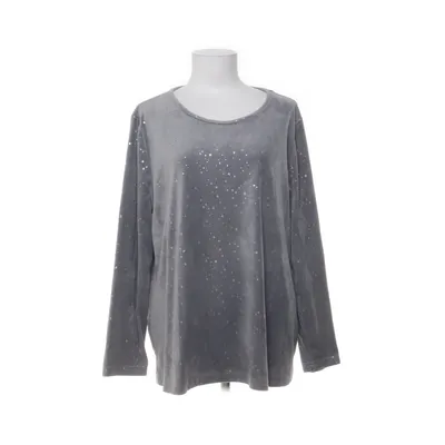 T-shirt à manches longues (Gris) de Denim & Co Élasthane, Polyester