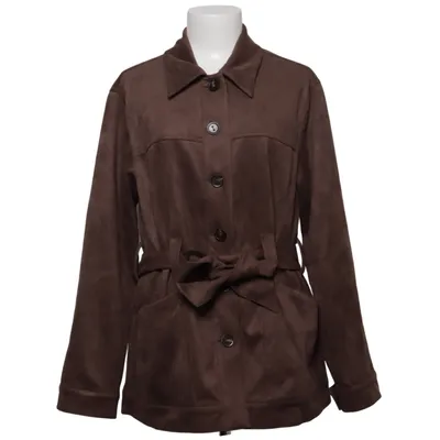 Coat (Brown) from Sanne Alexandra Elastane, Polyester