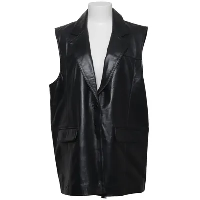 Leather vest (Black) from Deadwood Leather, Recycled polyester