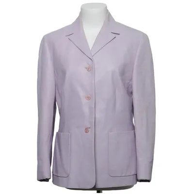 Läderkavaj (Lila) från Escada Sport Skinn, Viskos