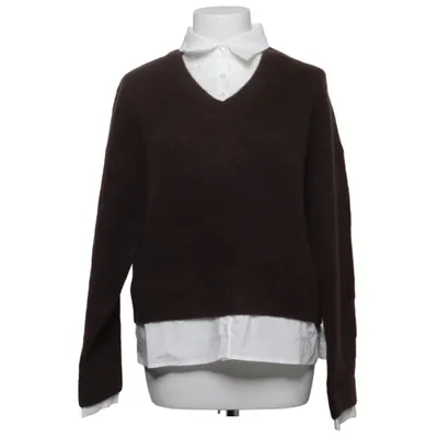 Trui (Bruin, Wit) van Reserved Katoen, Elastaan, Polyester, Wol
