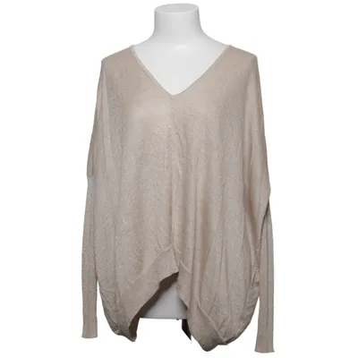 Sweater (Beige) from Saint Tropez Metallic fiber, Viscose