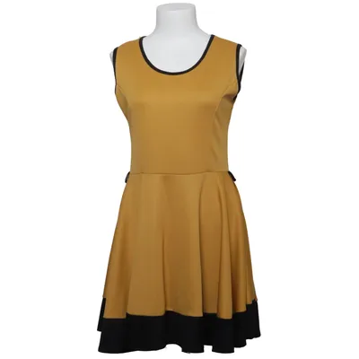 Robe (Jaune, Noir) de Qed London Élasthane, Polyester, Viscose
