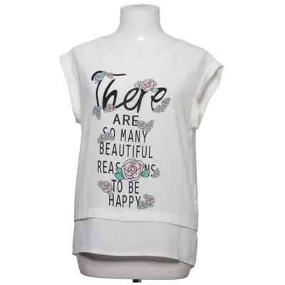 T-shirt (Blanc, Multicolore) de Lantin Élasthane, Polyester