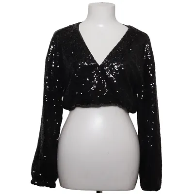 Crop top (Black) from Monica Geuze x NA-KD Polyester