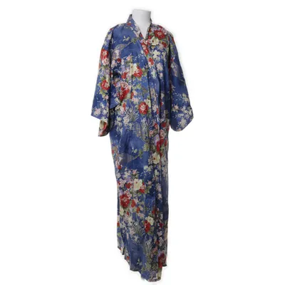Yukata (Blå, Flerfärgad) Bomull