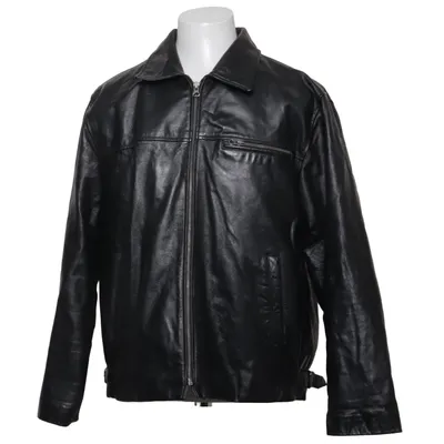 Leather jacket (Black) from Diplom Leather, Polyester
