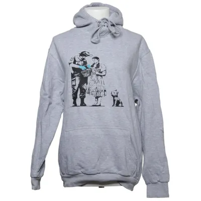 Hoodie (Gray, Multicolored) from Famona Cotton, Polyester