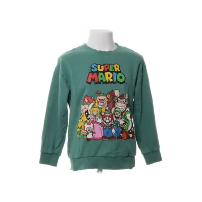 Collegetröja (Grön, Flerfärgad) från Super Mario Bomull
