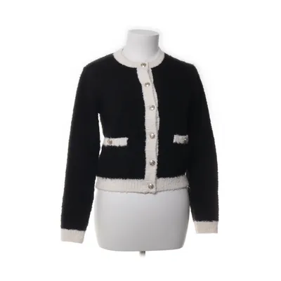 Cardigan (Sort, Hvid) fra Holly & Whyte by Lindex Akryl, Elastan, Polyester, Uld