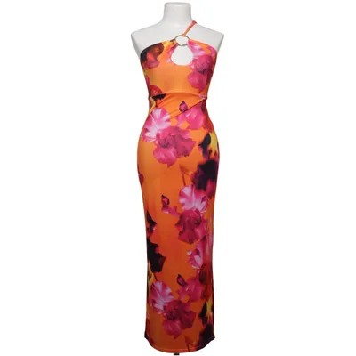 Maxikjole (Orange, Flerfarvet) fra Karen Millen Elastan, Genanvendt polyester
