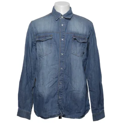 Chemise en jean (Bleu) de Scania Truck Gear Coton