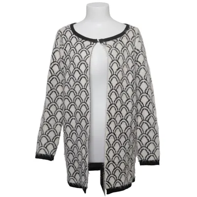 Cardigan (Noir, Blanc) de Miss Charm Acrylique, Coton, Élasthane, Laine