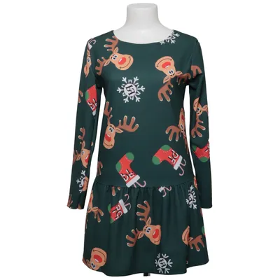 Jurk (Groen, Meerkleurig) van Milady