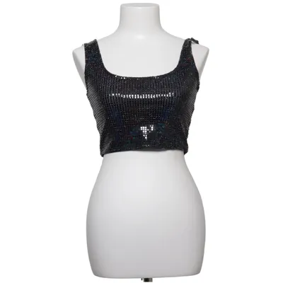 Crop top (Zwart) van Collection Pimkie Elastaan, Metallvezel, Polyamide, Polyester