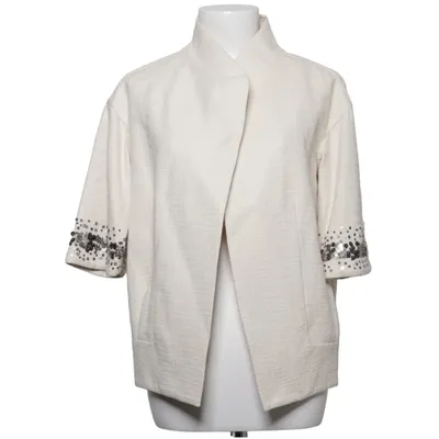 Veste (Blanc) de Rebecca Taylor Coton, Polyester