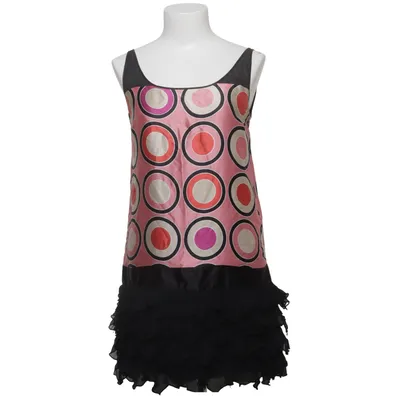 Dress (Pink, Black, Multicolored) from Zara Woman Silk, Viscose