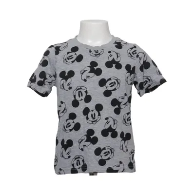 T-shirt (Gris, Noir) de Disney Mickey Mouse Coton, Viscose