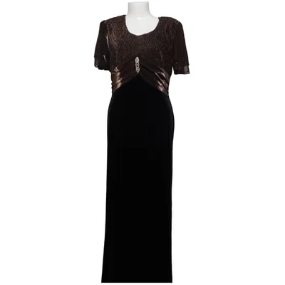 Evening gown (Black, Brown) from Aspeed Acetate, Polyester