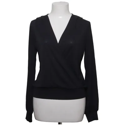 Wikkelblouse (Zwart) van Maison 123 Modal, Polyester