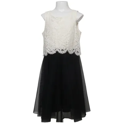 Dress (White, Black) from Lindex Kids Cotton, Polyamide, Polyester, Viscose