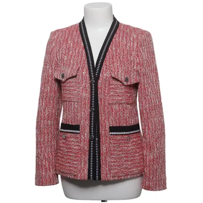 Blazer (Rød, Hvid, Sort) fra Maje Akryl, Bomuld, Elastan, Polyamid, Polyester, Viscose