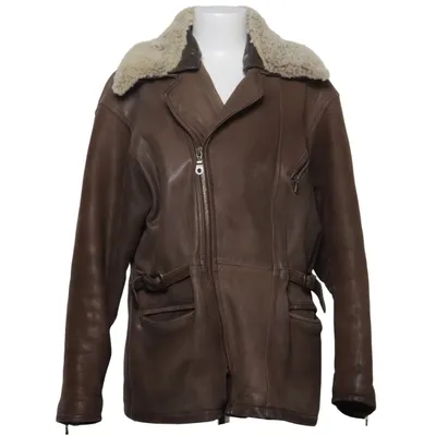 Leather coat (Brown) from Roco Baroco