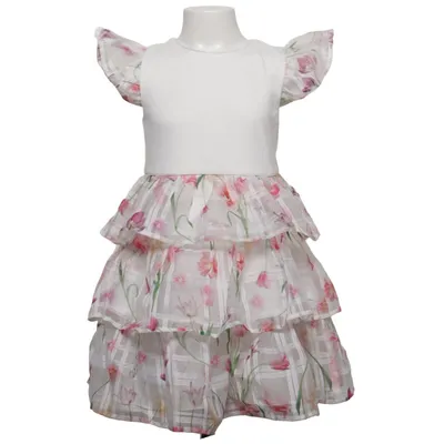 Klänning (Vit, Rosa, Grön) från Baker by Ted Baker Elastan, Polyester