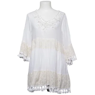Tuniek (Wit, Beige) van Mochy Katoen