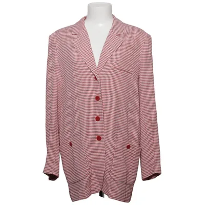 Blazer (Rouge, Blanc) de Gabi Lauton Acétate, Viscose