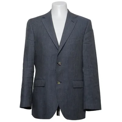 Blazer (Bleu, Gris) de Paul Rosen Lin, Soie
