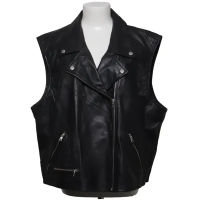 Biker vest (Black) from Urbancode Leather, Polyester