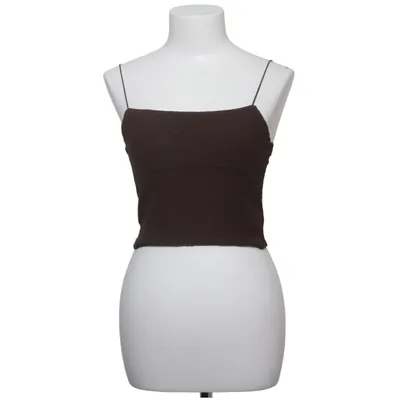 Crop top (Bruin) van Frakment Elastaan, Polyester