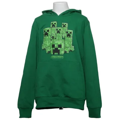 Huvtröja (Grön) från Minecraft Bomull, Polyester