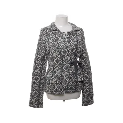 Cardigan cache-cœur (Gris, Blanc) de Lely Wood Acrylique, Coton