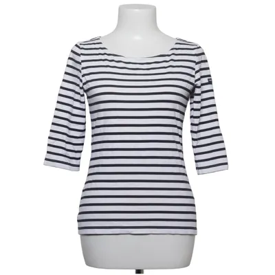 Lange mouwen shirt (Wit, Zwart) van Saint James Elastaan, Polyamide