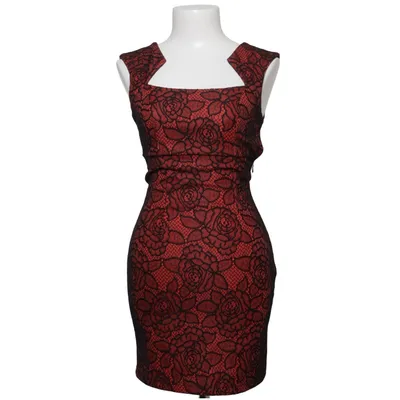Cocktailjurk (Rood, Zwart) van Jane Norman Elastaan, Polyamide, Polyester