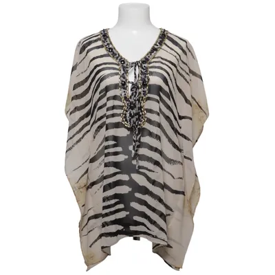 Kaftan (Zwart, Wit, Grijs) van Lo-ika