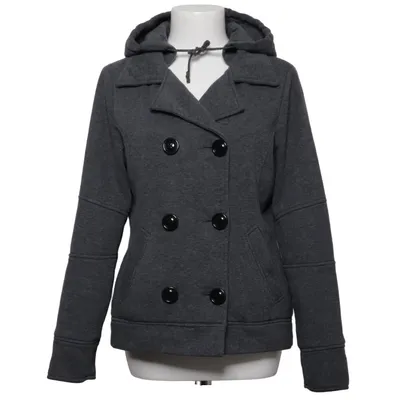 Pea coat (Gray) from Mirage Cotton, Polyester