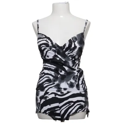 Tankini (Zwart, Wit) van Riviera Elastaan, Polyamide
