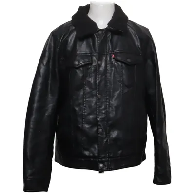 Veste en jeans fourrée (Noir) de Levi Strauss & Co Polyester, Polyuréthane