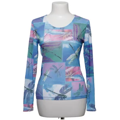 Top (Blue, Multicolored) from Nicowa Polyester