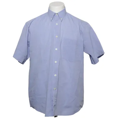 Short sleeve shirt (Blue) from Melville Cotton