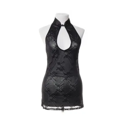 Halternecktopp (Svart) från Obsessive Elastan, Polyamid