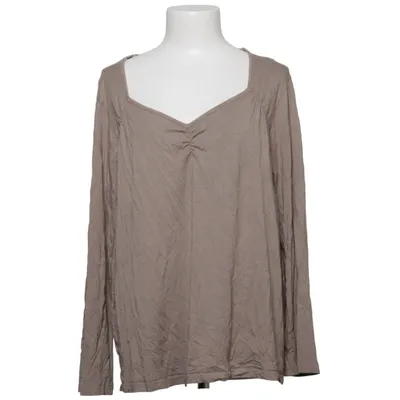 Long sleeve T-shirt (Brown) from XLNT Woman Elastane, Viscose